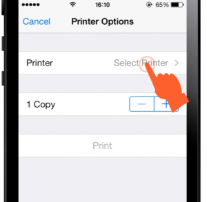 tap-select-printer